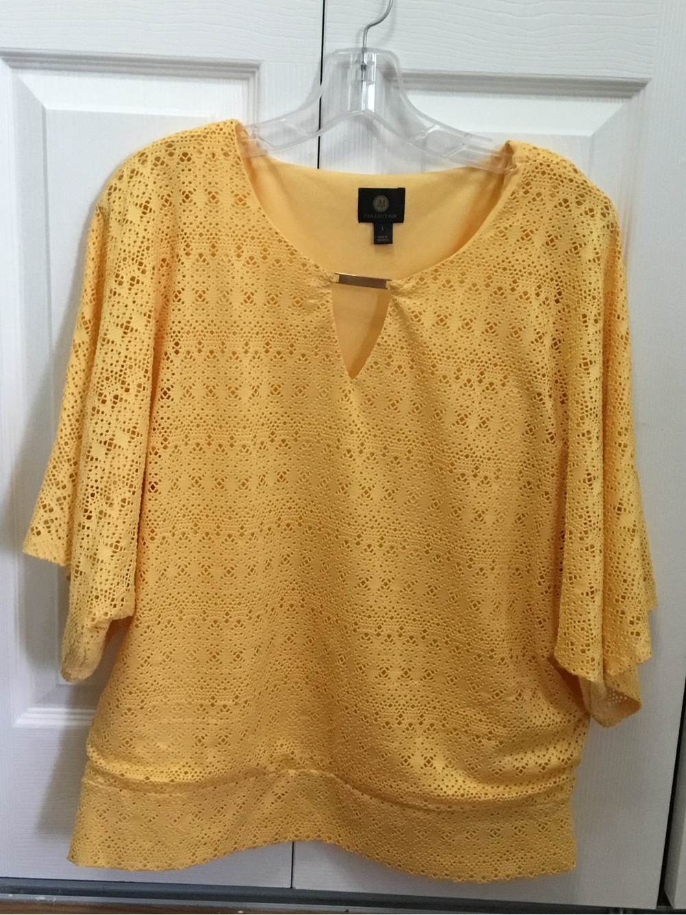Lightweight Yellow Lace Women's Top